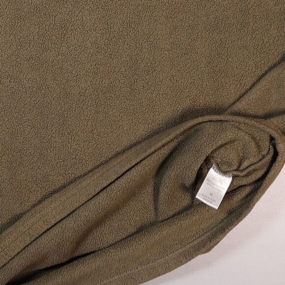 Free Fly Mens Medium M Fleece Snap Pullover Bamboo Performance Olive Soft - Picture 7 of 7